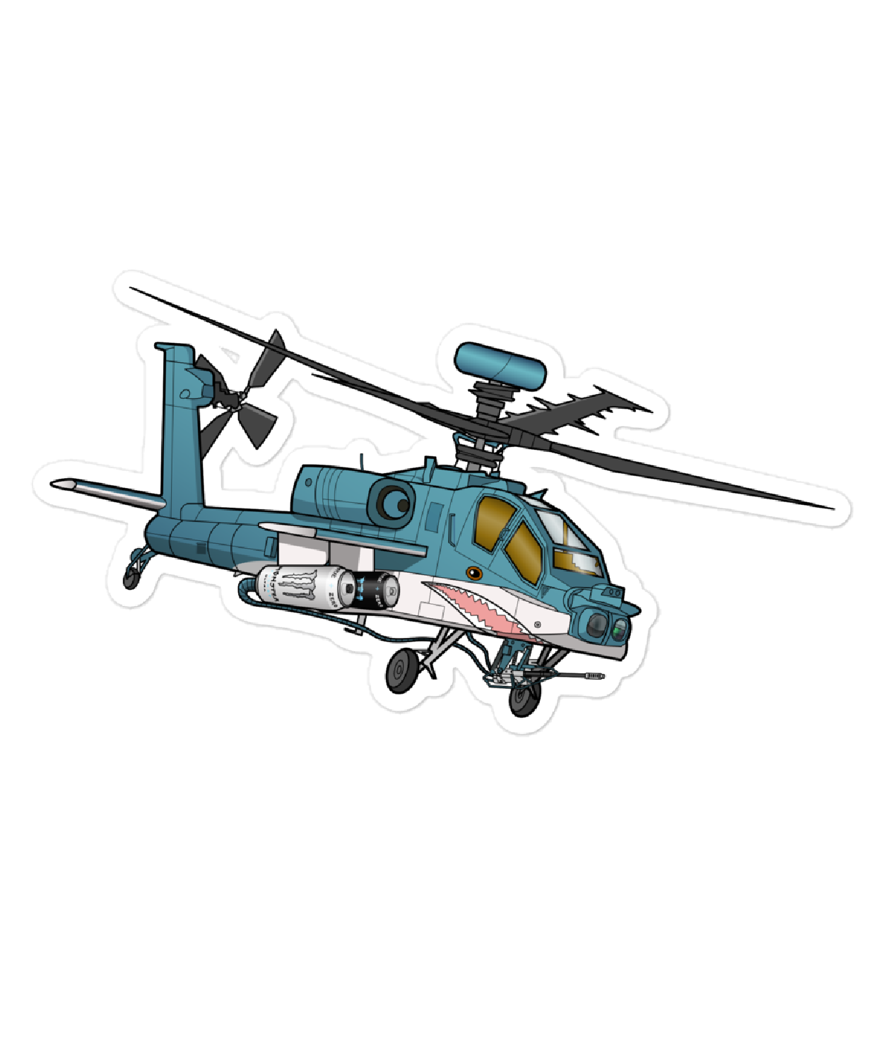 Ultra Apache Sharky Sticker - Energy Drink Ordnance