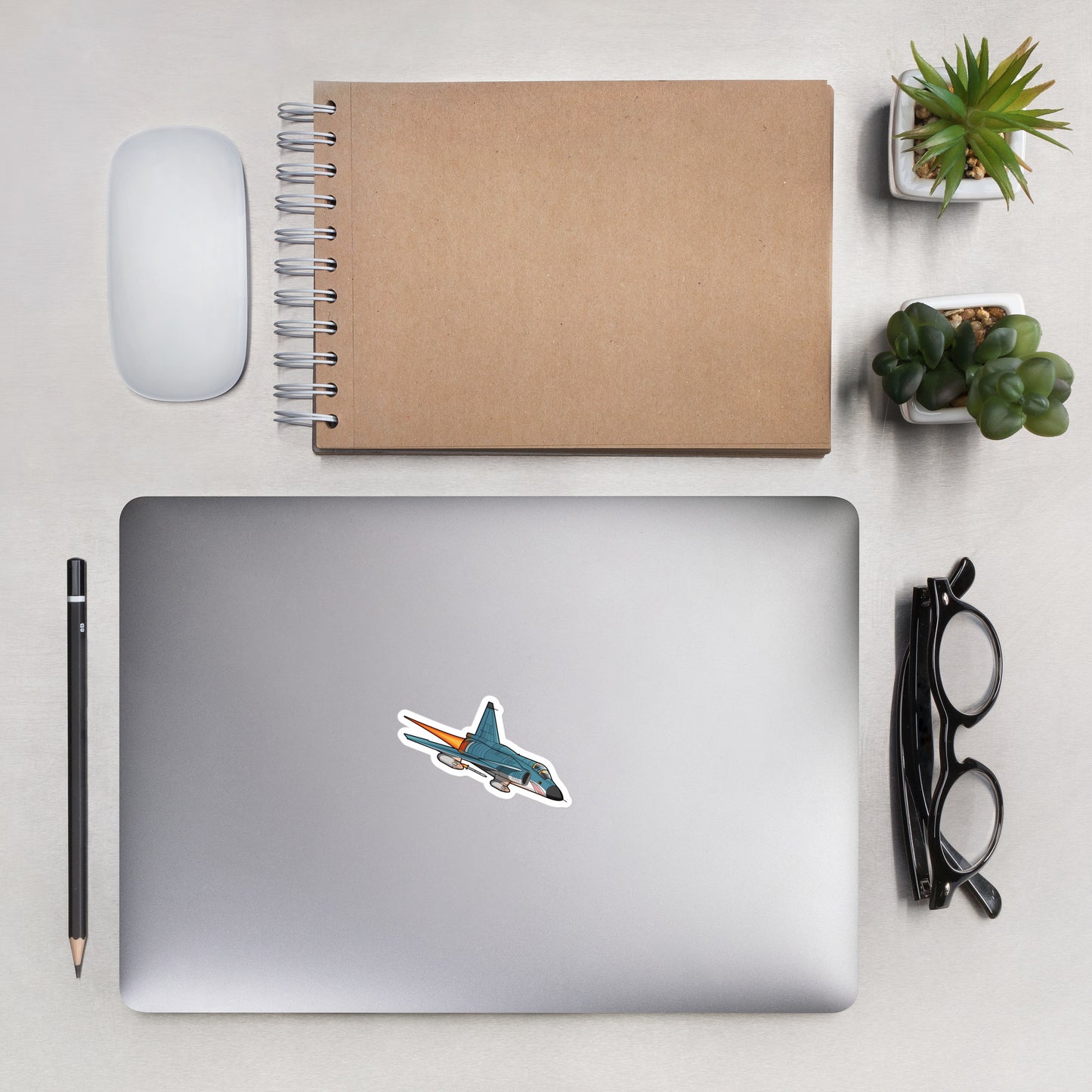 Blue Shark Viggen Jet Fighter Sticker