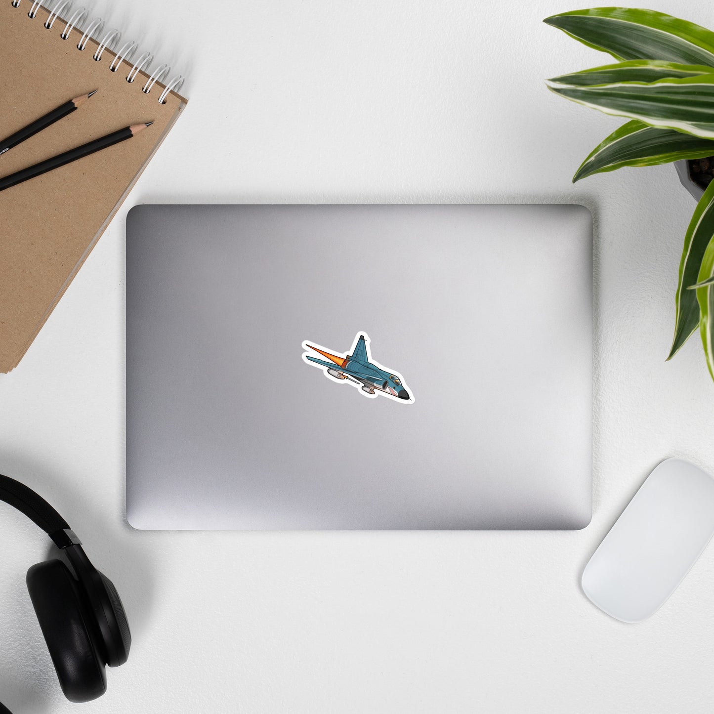 Blue Shark Viggen Jet Fighter Sticker