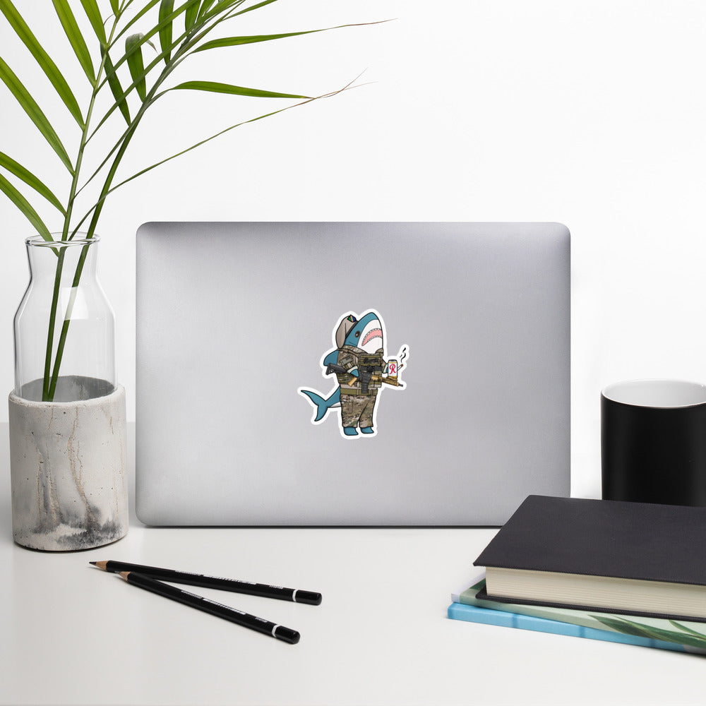 Sharky Ranger Sticker - U.S. Army Ranger Regiment Blahaj