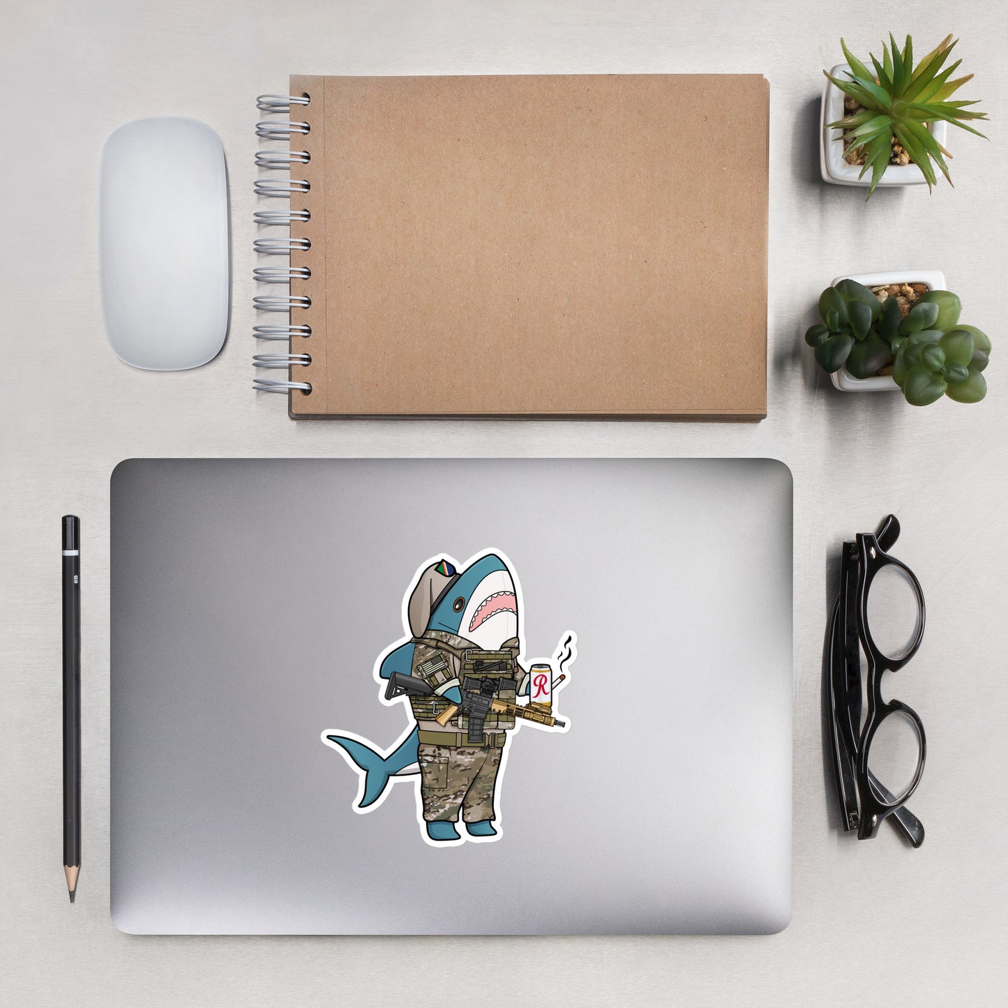 Sharky Ranger Sticker - U.S. Army Ranger Regiment Blahaj