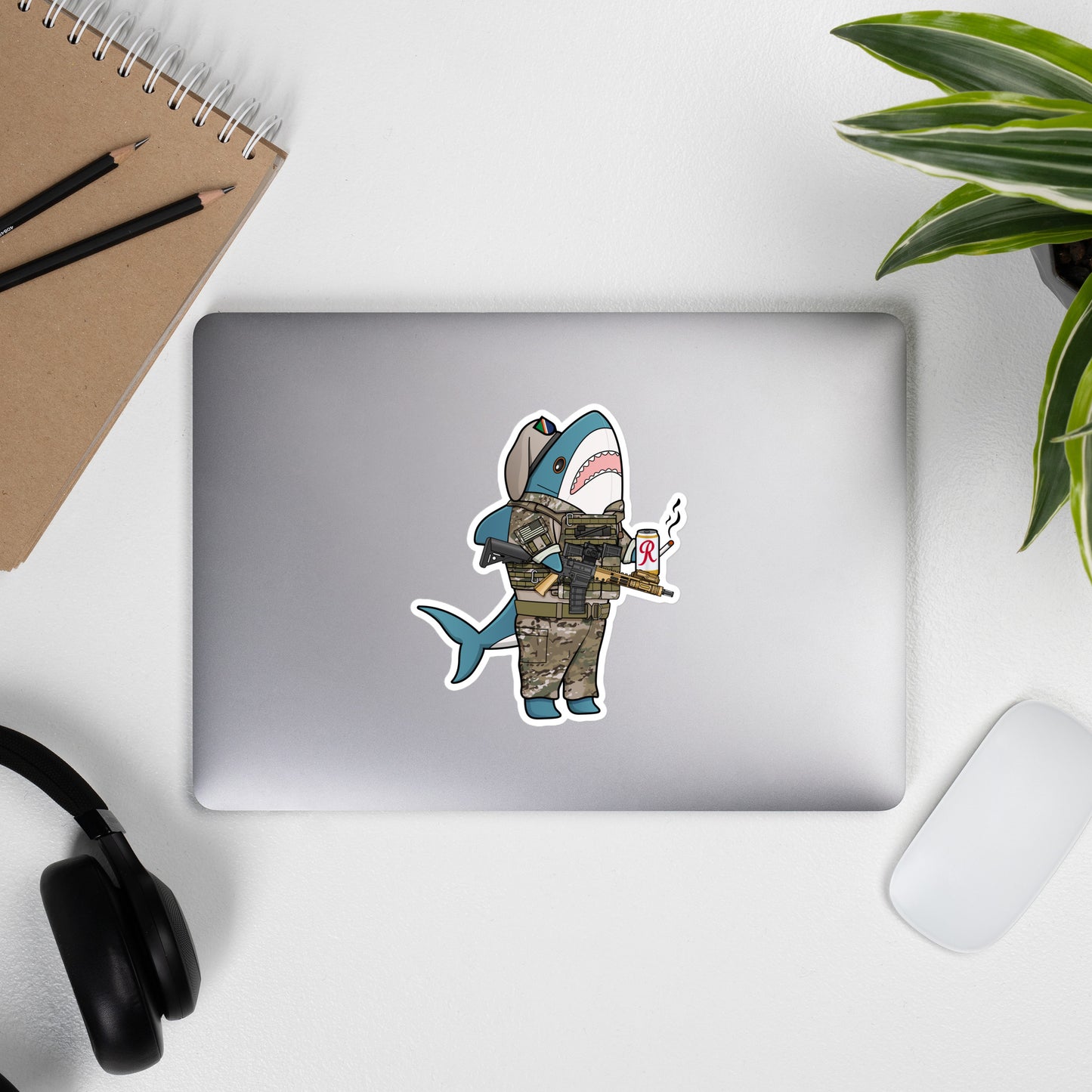Sharky Ranger Sticker - U.S. Army Ranger Regiment Blahaj
