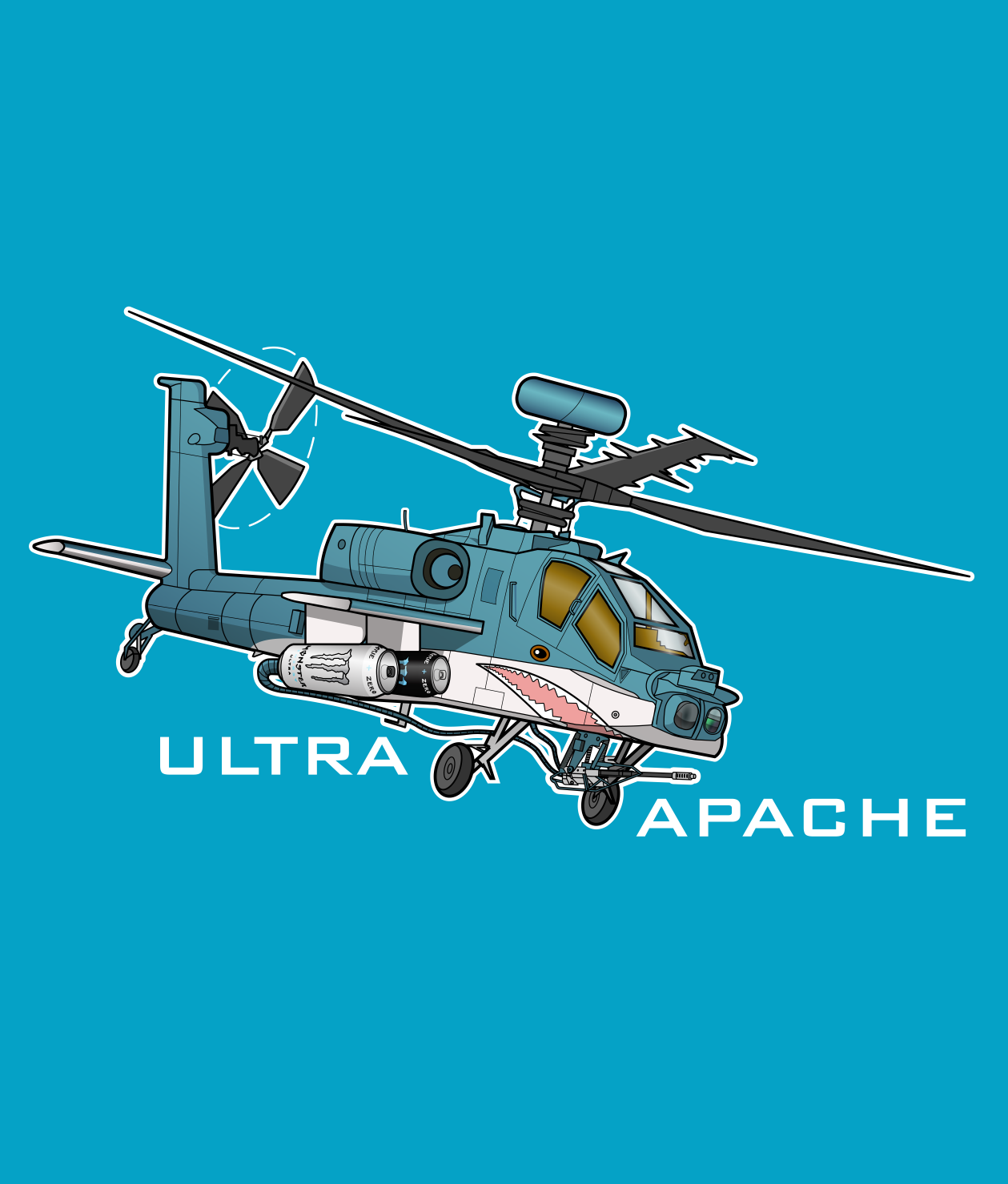 Ultra Apache Sharky Shirt - Energy Drink Ordnance