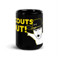 "Scouts Out!" Cavjak Mug (Black Glossy)