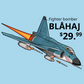 Blue Shark Viggen Jet Fighter (Unisex)