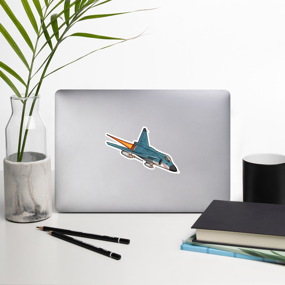 Blue Shark Viggen Jet Fighter Sticker