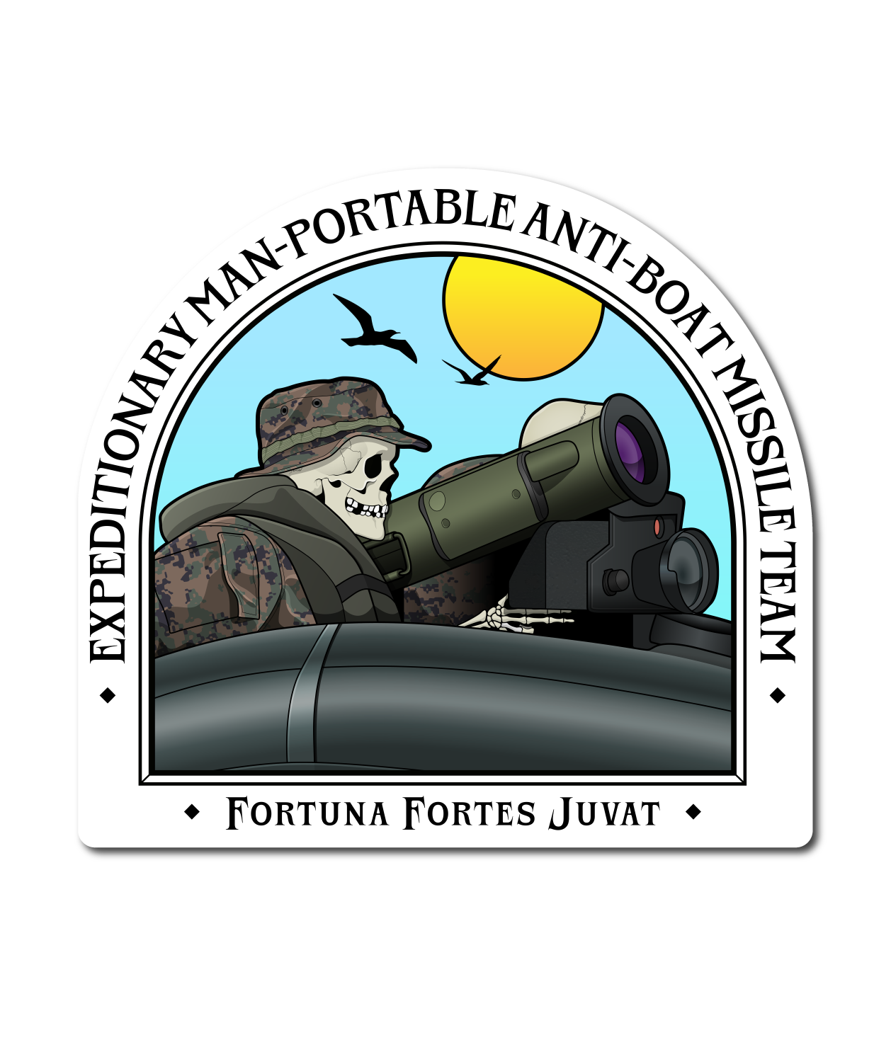 Javelin Anti-Boat Missile Team Sticker