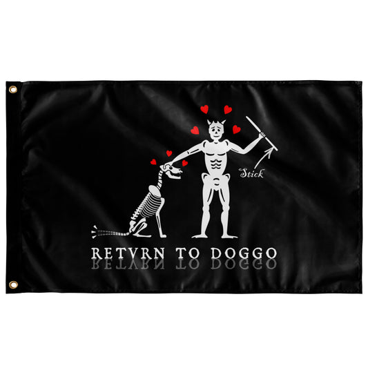 Retvrn to Doggo Flag (One-Sided) - Blackbeard Parody