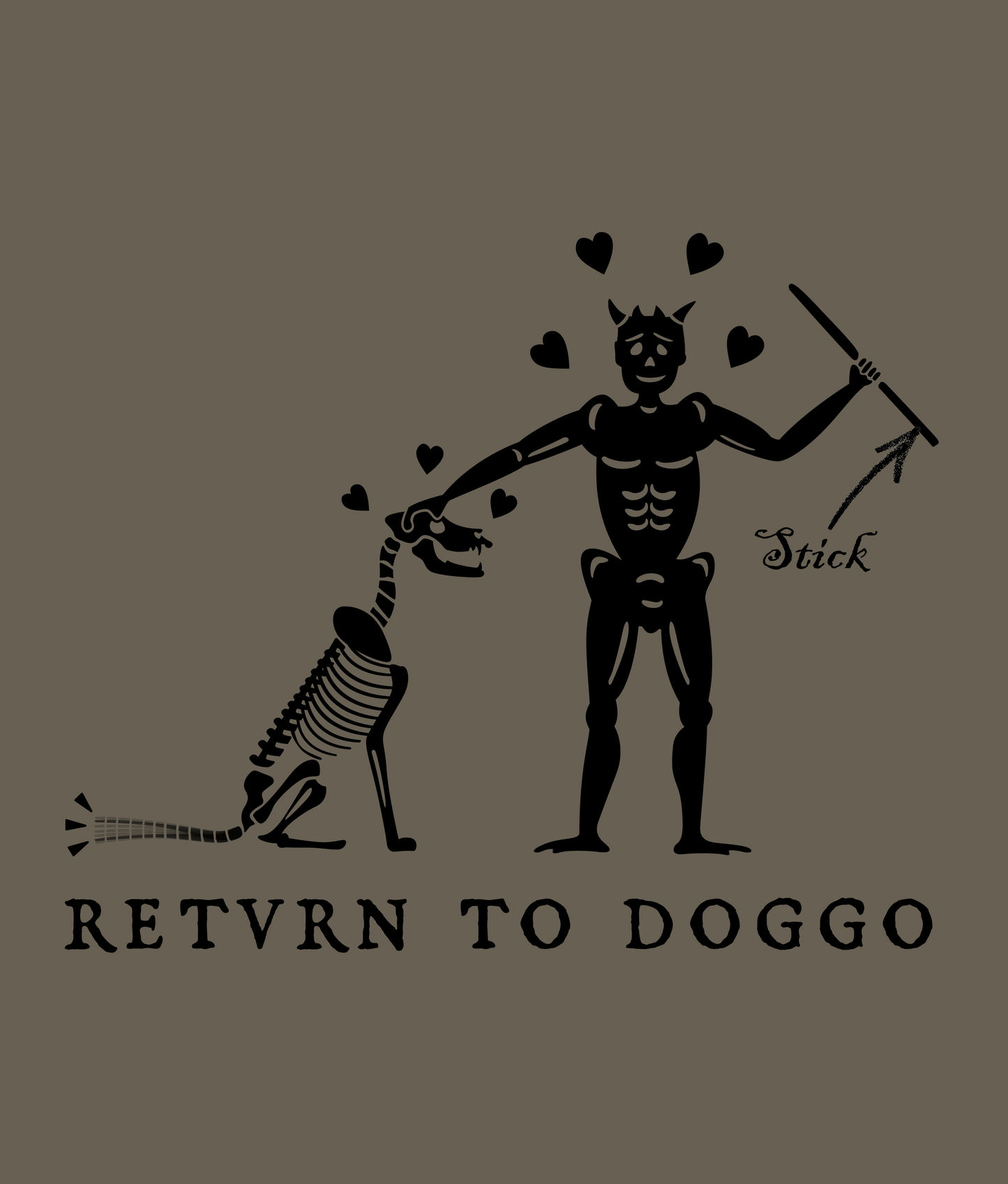 Retvrn to Doggo (Subdued, Front Only) - Blackbeard Parody